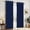 Navy Blue, variant on Aofoto Dark Grey Blackout Curtains , Room Darkening Sound Proof Window Drapes for Bedroom 2 Panels , 42x84 Inches