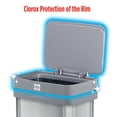 thumbnail image 6 of Clorox Trash Can, 13 Gal Stainless Steel Kitchen Garbage Bin with Wide Step Pedal, Silver, 6 of 9