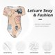 thumbnail image 4 of Balery Cute Ink Drawn Elephants Body de cuello redondo de manga corta para mujer Tops de manga corta Tops básicos-Large, 4 of 7