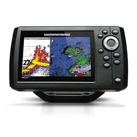 Plus Digital Fishfinder - Humminbird Helix 5 G2 Chirp Sonar/GPS Combo Fishfinder w/ DualBeam PLUS 410210-1