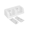 thumbnail image 1 of 1 Set Charger Dock with 2 Rechargeable Capacity Easy Installation Eco-friendly Replaceable Dual Charging Station for Wii Gamepad-White, 1 of 5