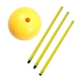 thumbnail image 4 of ziyahi Football Sign Rod Detachable Portable with meter Soccer Agility Training 1.5 Pole Base Yellow 1.5M, 4 of 6