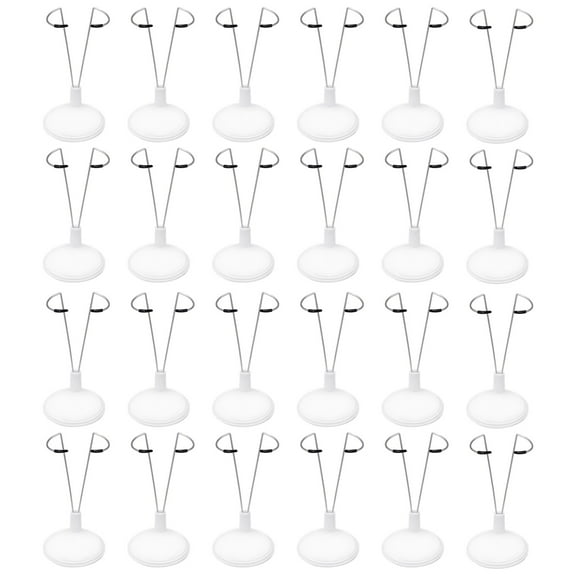 24 Pcs Doll Stands, Action Figure Display Holders, Metal Stands with Black Rubber Tips, Storage Stands, Ideal for Collectors and Displaying