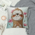 thumbnail image 2 of RUIYC Sloth Pillow Covers,Sloth Gifts,Sloth Gifts for Women Girls Kids,Sloth Decor,Inspirational Quotes Have a Sloth Decorative Throw Pillows,Sloth Classroom Decor, 2 of 5