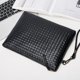 thumbnail image 3 of Bolso de muñeca tejido para hombre, bolso de mano a la moda, cartera larga con cremallera, pulsera de trabajo, soporte para teléfono, 3 of 3