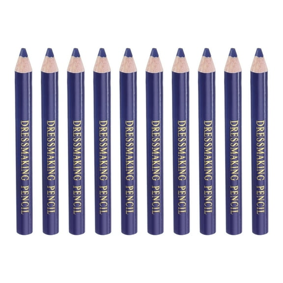 10pcs Sewing Pencil for Fabric Sewing Marking Pencil Tailors Chalk Wipe Quilting Washable Marking Pencil, Blue