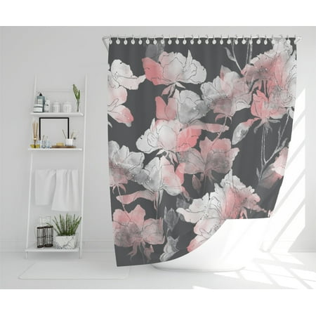 

Imprints flowers and leaves of wild rose (Shower Curtain)