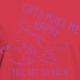 thumbnail image 3 of CafePress - Cats Make Me Happy Women's Dark T Shirt - Women's Traditional Fit Dark T-Shirt, 3 of 4