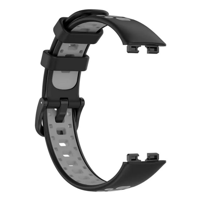 Correa de Silicona Sport Transpirable, Bicolor, Compatible con Huawei Band 10 9 y 8