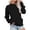 *Black, variant on ClodeEU Women's Mock Neck Drop Shoulder Long Sleeve Sweatshirt,Casual Loose Basic Pullover Top Army Green,Women's Plus L