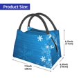 thumbnail image 2 of Balery Blue Christmas Bolsa de Aislamiento Portátil – Bolsa de Almuerzo con Forro de Aluminio Mejorado, Funda Impermeable y Fácil de Limpiar para Picnic y Caja de Almuerzo, 2 of 6