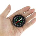 thumbnail image 3 of Newly Upgraded Version 5 PACKS Simple Light Compasses Compass Travel Camping Good Helper Outer Diameter 4.5cm Mini Travel Camping Compass Black, 3 of 5