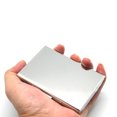 thumbnail image 4 of Bolsa Titular de la tarjeta de crédito de acero inoxidable antirrobo RFID monedero de la tarjeta (plata) Ehuebsd Nuevos Originales, 4 of 7