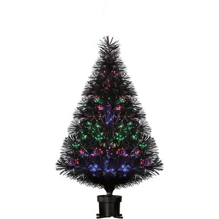 artificial christmas tree pre lit 32 quot black fiber optic artificial christmas tree pre lit 32 quot black fiber optic