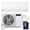 White & Size 12,000 BTU - 115V / 20 SEER2, variant on DELLA Vita Series 18000 BTU Mini Split Air Conditioner, Energy Efficient,20 SEER2 230V,Cools up to 1000 Sq. Ft,1.5 Ton Heat Pump, Works with Alexa & Wifi,Ductless Inverter System,Pre-Charged,16ft Kit
