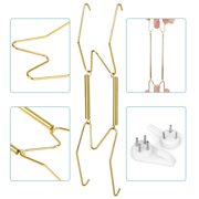 12pcs Plate Hangers with Hooks, 6 8 10 Wall Holder Fit for 6-10 Decorative Plate, Antique China, Arts
