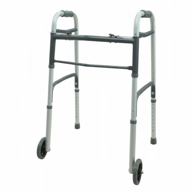 Cardinal Health Folding Walkers ''5 Wheels, 1 Tube, 300 lb Weight