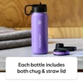 thumbnail image 3 of Botella de agua Capri Thermoflask 1.2 L con tapón y pajita, 3 of 8