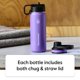 thumbnail image 3 of Botella de agua Capri Thermoflask 1.2 L con tapón y pajita, 3 of 8