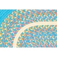 thumbnail image 4 of Rhody Rug  Kid's Place Indoor/Outdoor Braided Area Rug Aqua Blue 8' Round Stain Resistant,Antimicrobial 8' Round Indoor,Outdoor Round Casual, 4 of 5