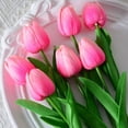 thumbnail image 6 of 25Pcs Fake Tulips Artificial Assorted Colors Flowers Real Touch 13" Silk Flower for Home Kitchen Decor Easter Spring Mother's Day Wedding Bouquet Decorations Office Floral(5 Colors), 6 of 9