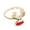 E11573, variant on Cartoon Snowman Christmas Rings, Adjustable Alloy Rings, Unisex Holiday Jewelry, Festive Cartoon Design, Drip Oil Treatment