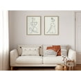 thumbnail image 5 of Sylvie Thinking of You Line Art and Sitting Beauty 18 in x 24 in Framed Painting Canvas Art Prints, by Kate and Laurel Set of 2, 5 of 6