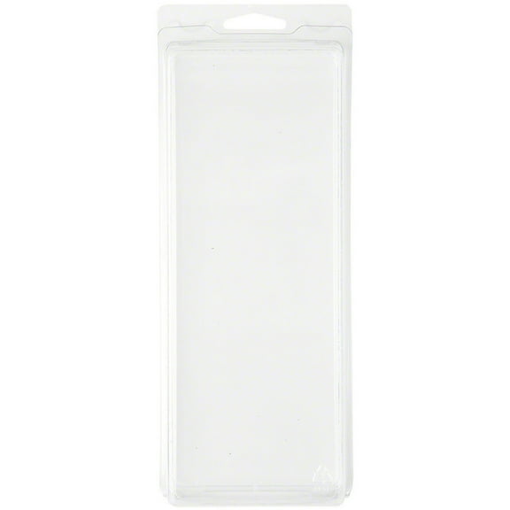 Collecting Warehouse Clear Plastic Clamshell Package / Storage Container, 8.19" H x 3" W x 1.5" D, Pack of 10