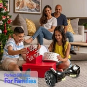Emaxusa Off Road Hoverboards 8.5 inch Wheel with Bluetooth Speakers and LED Lights, All Terrain Self Balancing Scooter for Adults and Kids, UL Safety Certified (Blue)