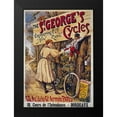 thumbnail image 2 of Vintage Apple Collection 14x18 Black Modern Framed Museum Art Print Titled - Bike 24, 2 of 5