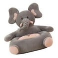 thumbnail image 6 of Foldable Children Sofa Backrest Chair Cute Cartoon Animal Armchair for Playroom Bedroom Elephant, 6 of 8