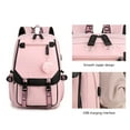 thumbnail image 4 of Ganfancp Fashion Backpack Middle School Students Bookbag Outdoor Daypack With USB Charging Slit For Men Womens, Take Precautions Against Theft Backpack On-Trend Low Spend, 4 of 6