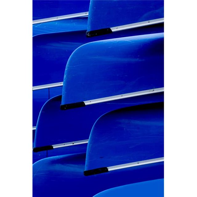 Blue Canoes Poster Print, Large - 22 x 34