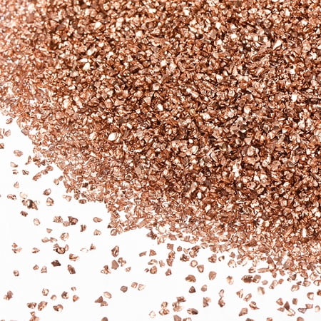 Uxcell Crushed Glass for Resin Art, 150g Small Irregular Metallic Chunky Chips Small Broken Crushed Glass Glitter Pieces for Crafts DIY Vase Filler Jewelry Making Decor, Orange Red