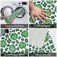 thumbnail image 3 of Yiaed Leopard print St. Patrick's Day Print Flannel Doormat Mat Outdoor Indoor Door Mats, Non Slip Durable Entrance Rugs for Outside Entry, Porch, Resist Dirt, 16"x24", 3 of 7