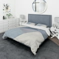 thumbnail image 1 of Designart 'Purple Geometric Bridge II' Geometric Bedding Set - Duvet Cover & Shams, 1 of 4