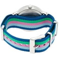 thumbnail image 2 of Women's Fairfield 37 Watch, Blue/Pink/Green Nylon Slip-Thru Strap, 2 of 3