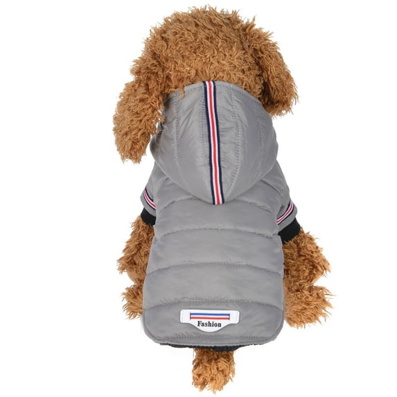 Summark Pets Small Dog Cat Hooded Coat Clothes Winter Warm Cotton Padded Jacket