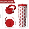 thumbnail image 3 of Christmas 30oz Handheld Travel Tumbler with Handle – Double Wall Stainless Steel Insulated Cup, Flip Straw Lid, Leak-Proof & BPA-Free for Hot and Cold Drinks – Durable Coffee & Juice Mug Black, 3 of 7