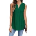 thumbnail image 2 of Sleeveless Women V Neck Lace Tank Tops Cami Shirt, 2 of 5