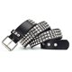 thumbnail image 4 of Nvzi Cinturón punk, cinturón de jeans con cuentas estilo gótico piramidal para hombres y mujeres (negro), 4 of 5