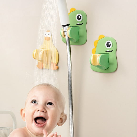 Wall Mounted Shower Bracket with Adjustable Sprayer Head and Wall Mount Base for Secure Hands-Free Bathing and Convenient Shower Organization for Home Bathroom Use