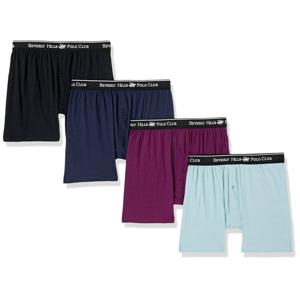 Pack de 4 calzoncillos tipo bóxer Beverly Hills Polo Club para hombre