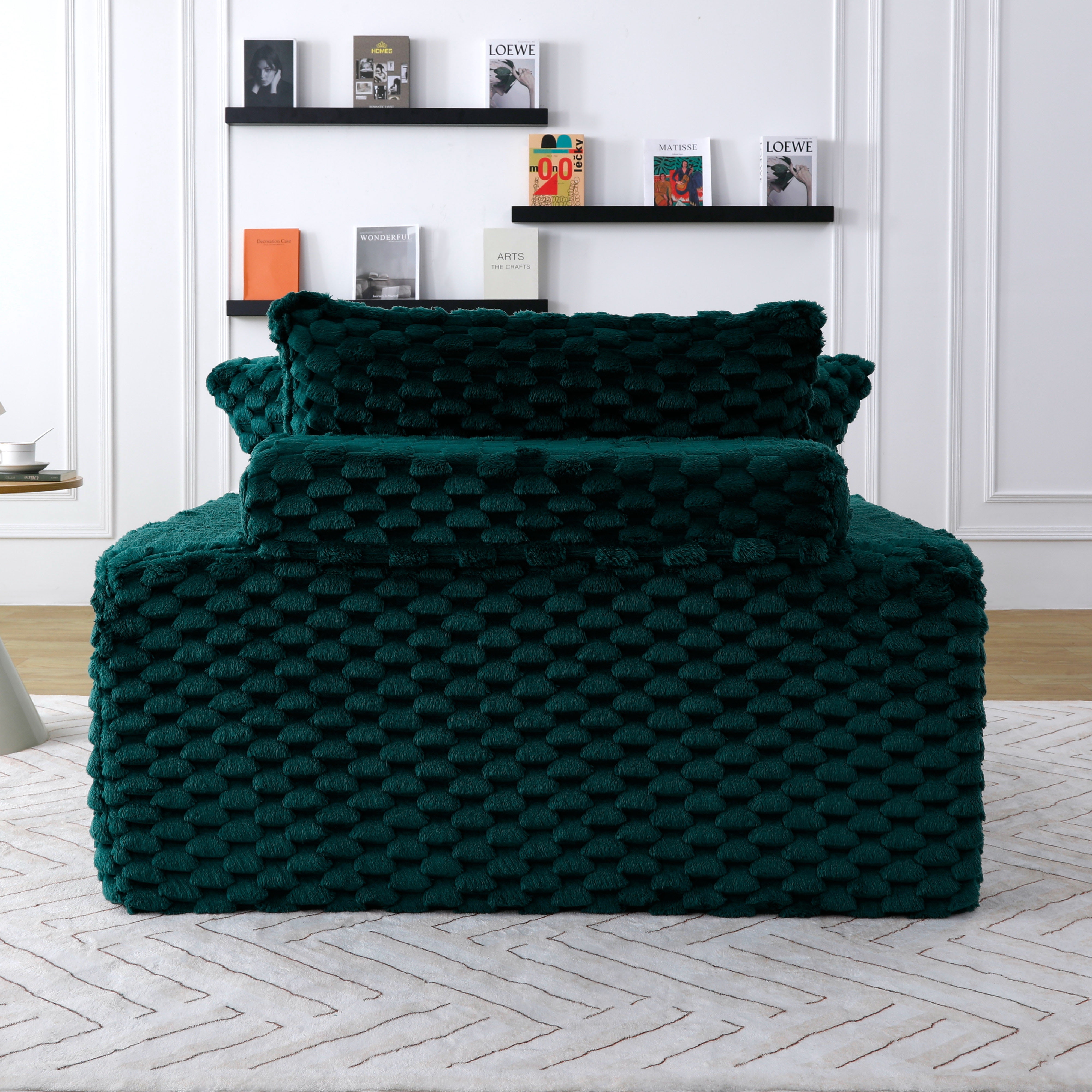 Euroco 51'' Oversized Single Sofa Chair with Thick Cushion – Modern Lounge Armchair for Living Room, Apartment, or Bedroom
