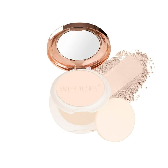 SWISS BEAUTY Poudre Compacte Matifiante, 20 g (Perle-Ivoire)