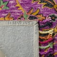 thumbnail image 3 of SAFAVIEH Blossom Abram Floral Mediallion Wool Fringed Area Rug, Purple/Multi, 2' x 3', 3 of 6