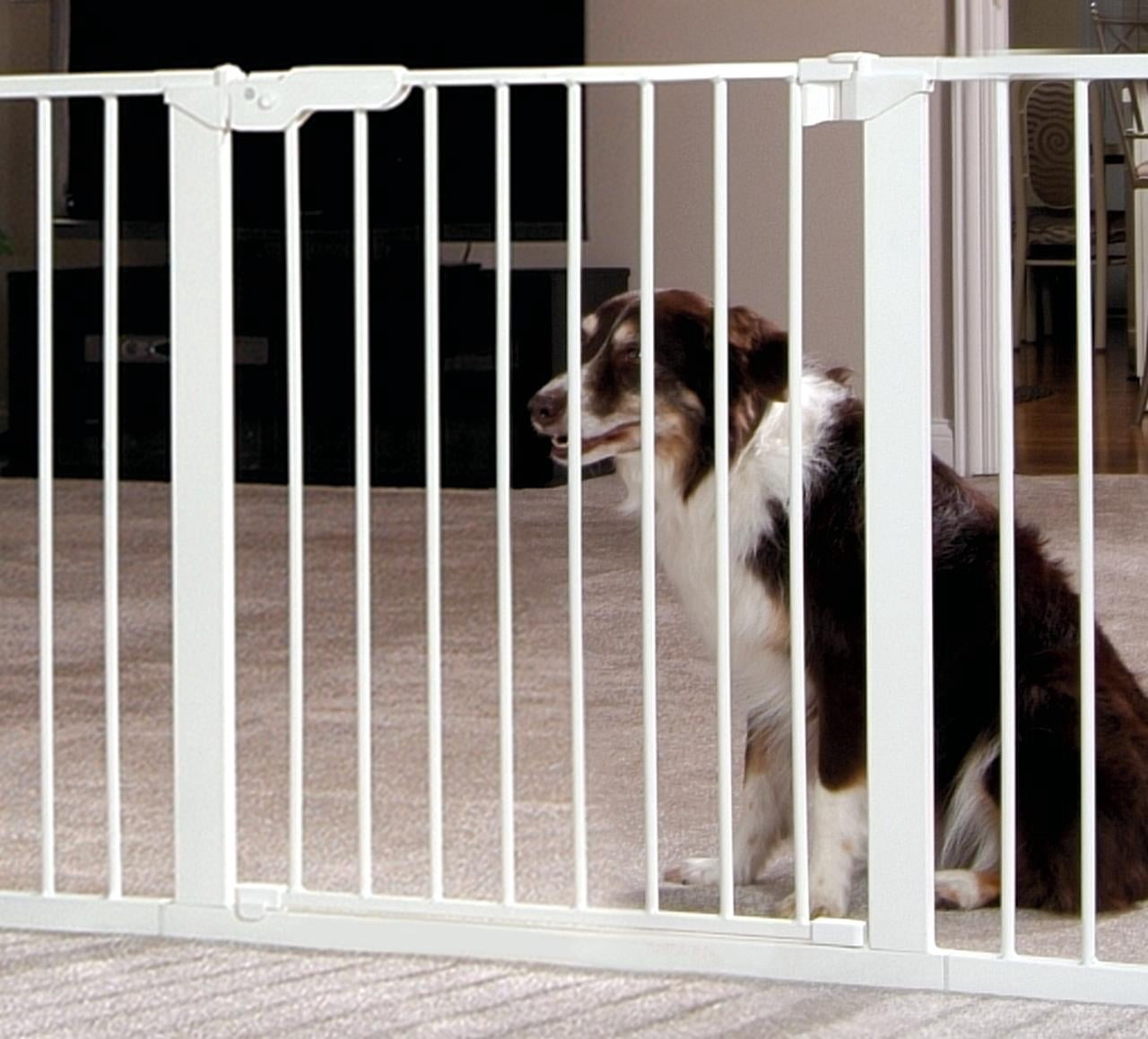 Command Pet PG5142 28.75 x 1.75 x 42 in. Tall Pressure Dog or Other Animal Gate, White