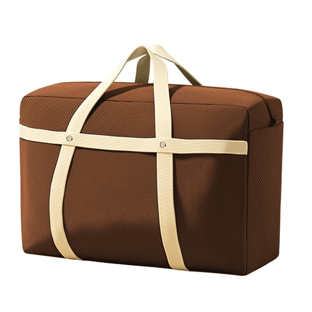 Fesfesfes Reinforced Moving Storage Bag with Straps,Durable Clothes Organizer for Wardrobe Rotation,Dormitory Necessary Storage Bag In The Dorm and Family