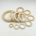 thumbnail image 3 of BLESIYA 5xNatural Wood Loop Wood Material for DIY Jewelry Findings 45mm 5 Pcs, 3 of 8