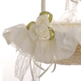 thumbnail image 6 of Linyer Wedding Lace Flower Basket Ceremony Party Sweet Flower Basket Girls Bridesmaid Bamboo Collection Fruit Basket, 6 of 7